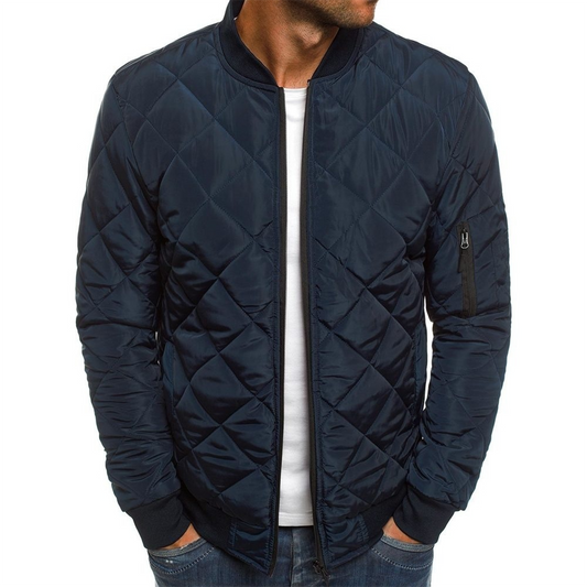 Poul | Moderne Bomberjacke mit gestepptem Design und Reißverschluss
