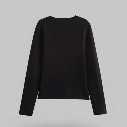 Lily | Kvinders minimalistiske forårskardigan med V-hals