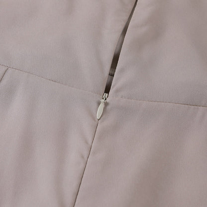 Alicia | Dame elegant maxikjole med slids og stropper