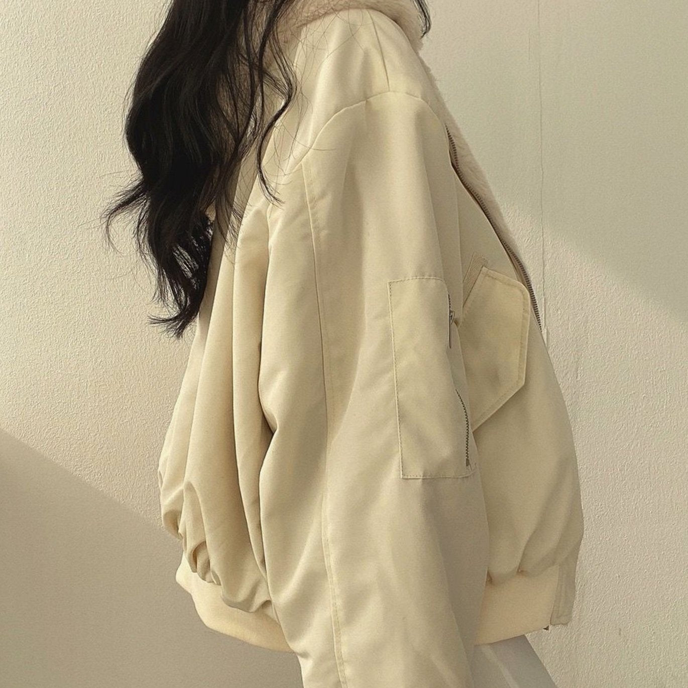 Jytte | Wende-Übergangsjacke für Damen mit Futter und Reißverschluss