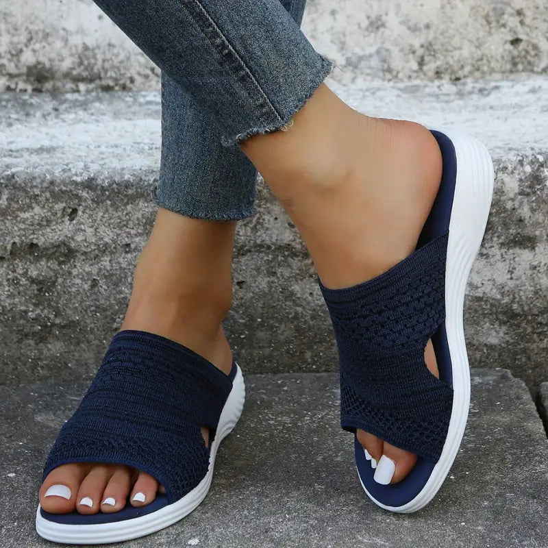 Charlotte | Dame ortopædiske slip-on sandaler med åben tå