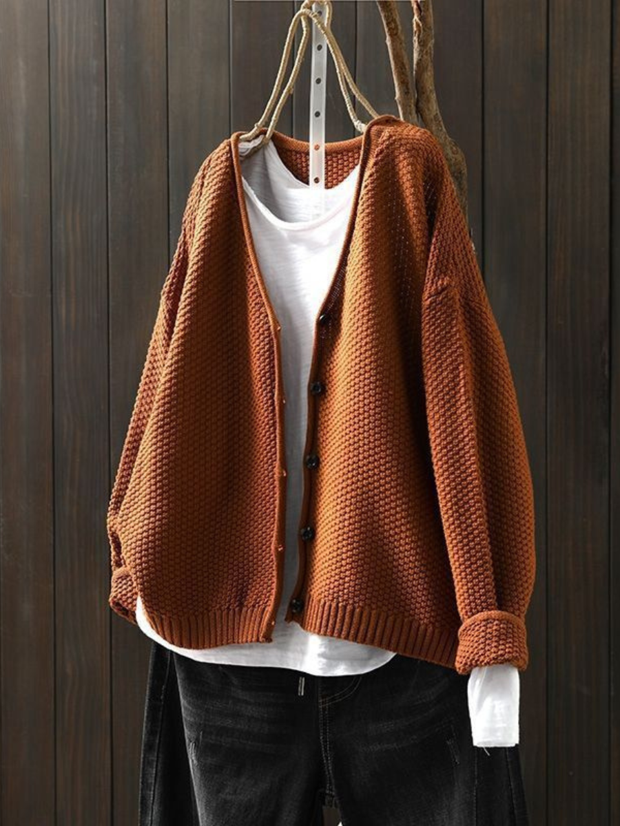 Kamma | Dame knapknappet cardigan i strik
