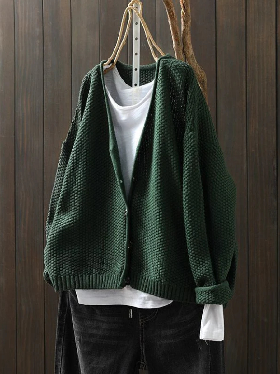 Kamma | Dame knapknappet cardigan i strik