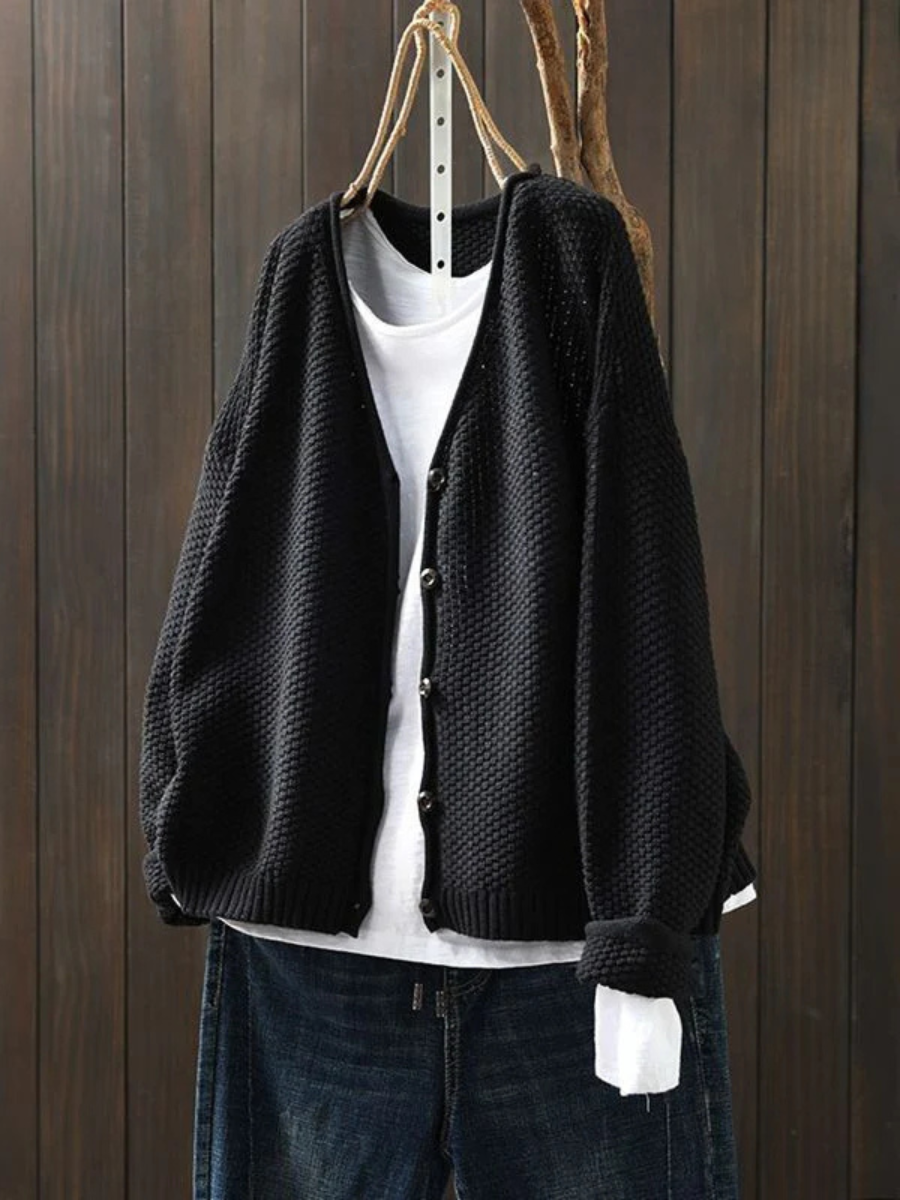 Kamma | Dame knapknappet cardigan i strik
