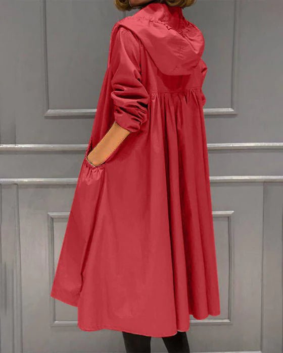 Emma | Stilfuld lang trenchcoat med lommer