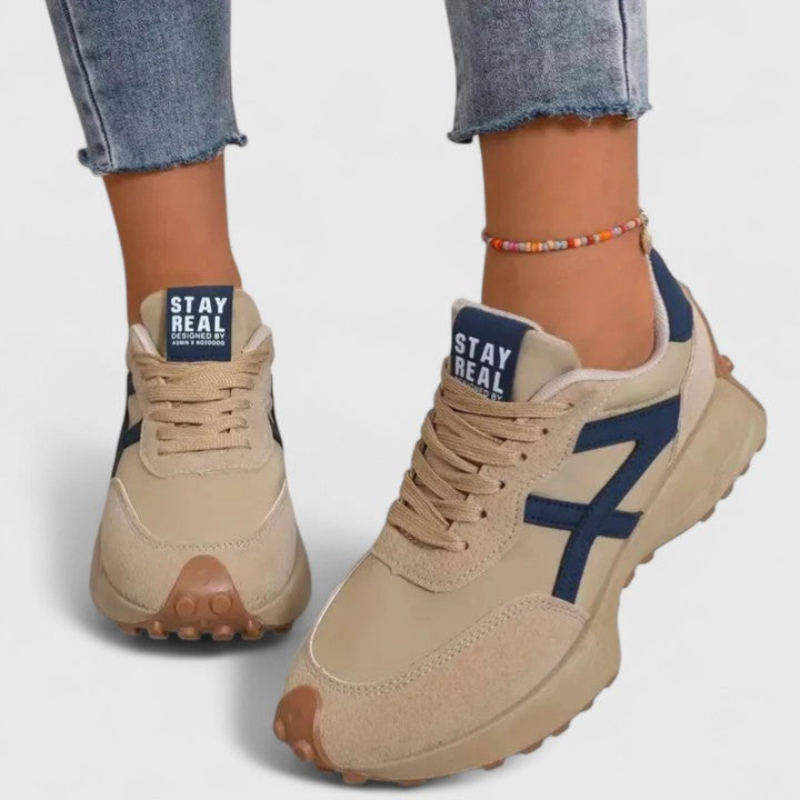 Josefine | Forårs Afslappede Løbesneakers med Snørebånd til Kvinder