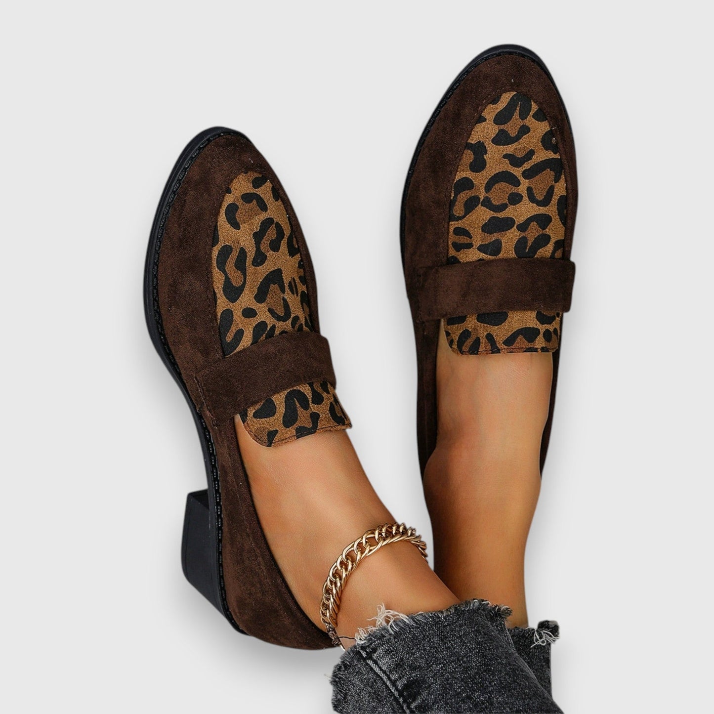 Isabella | Loafers med leopardmønster til kvinder
