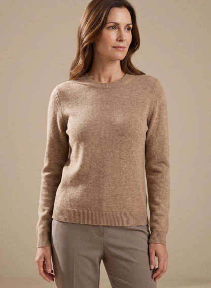 Britta | Dame oversized strikket loungesæt med rullekrave