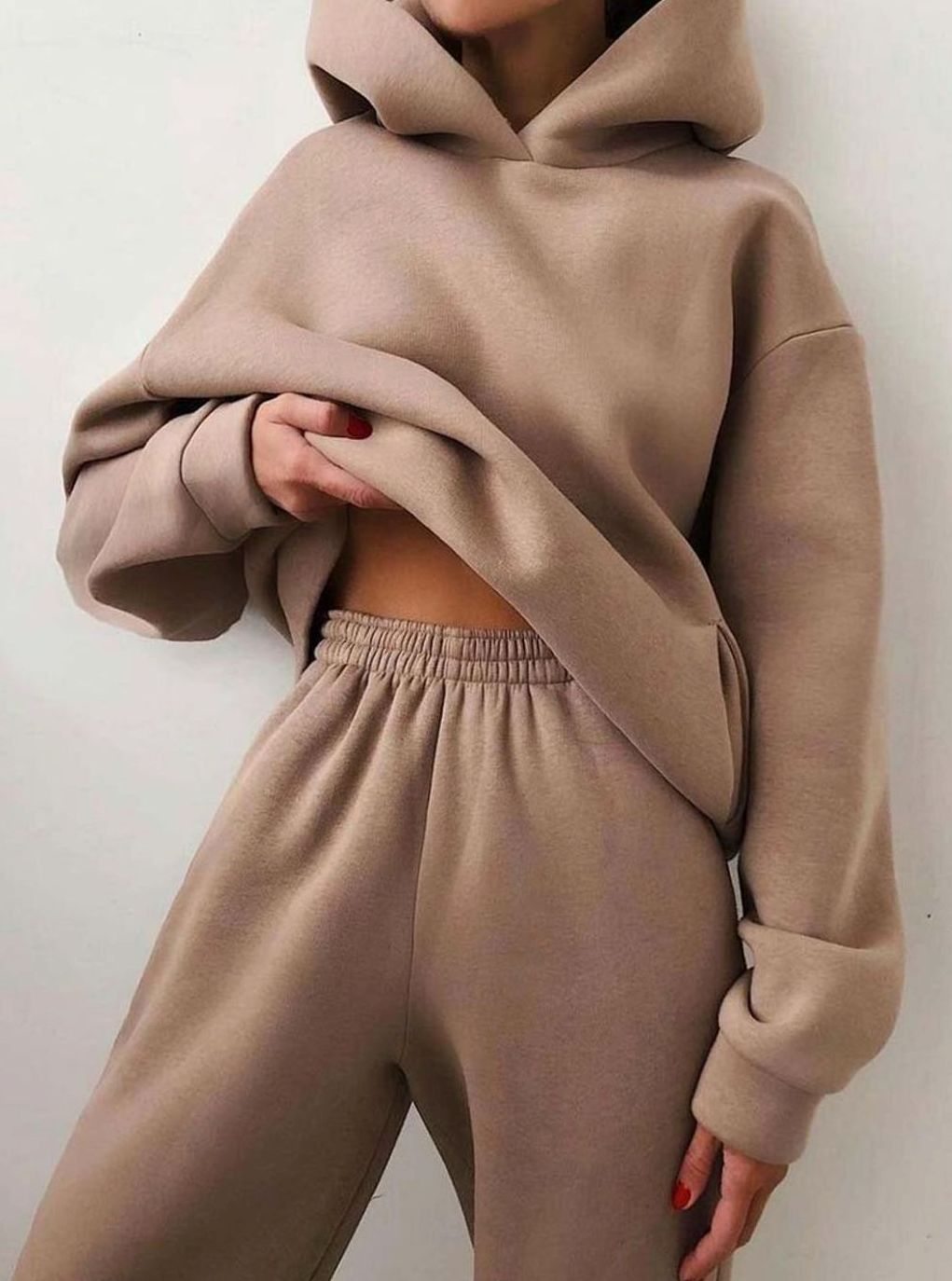 Grethe | Dame oversized hættetrøje med joggingbukser