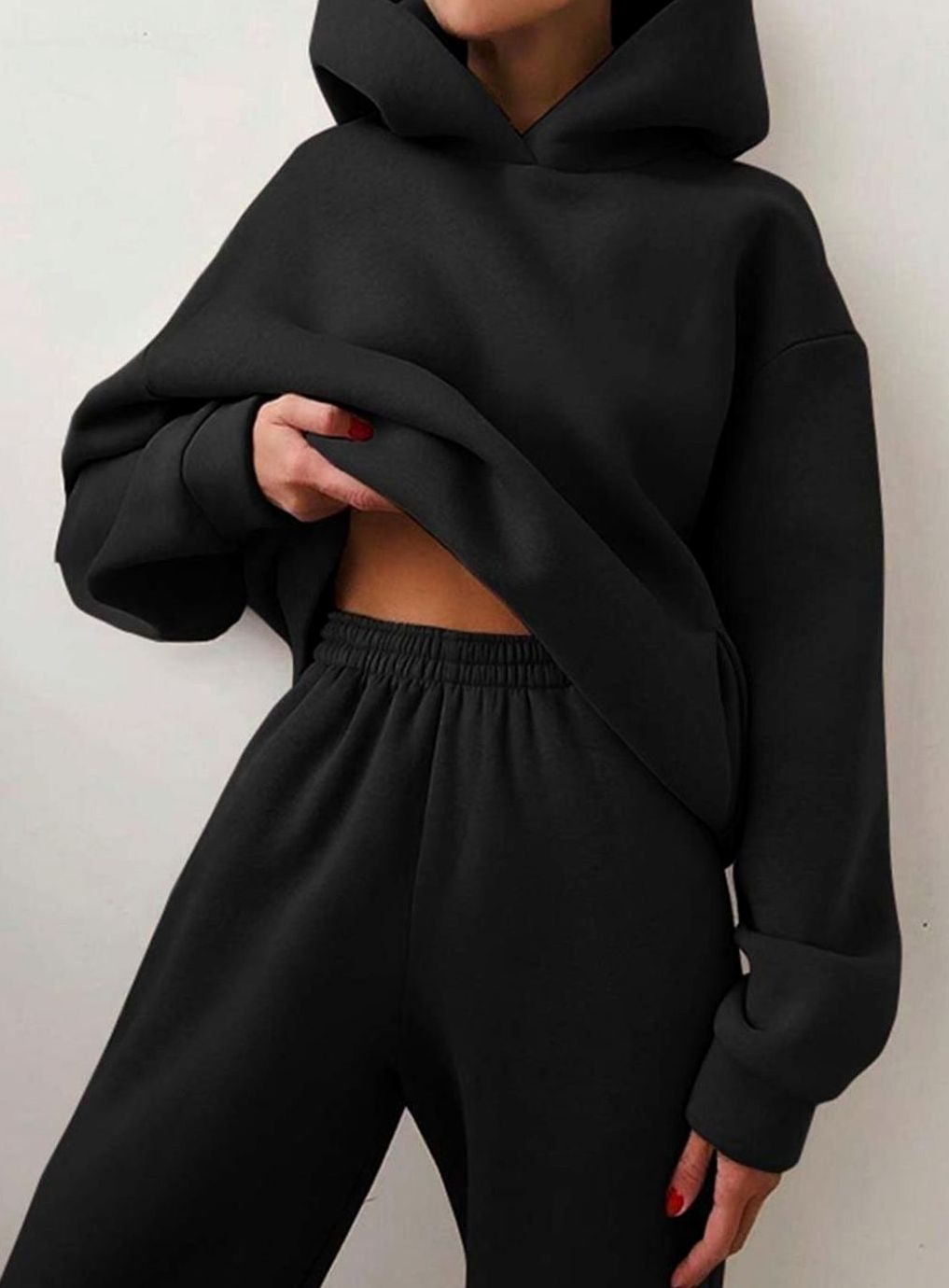 Grethe | Dame oversized hættetrøje med joggingbukser