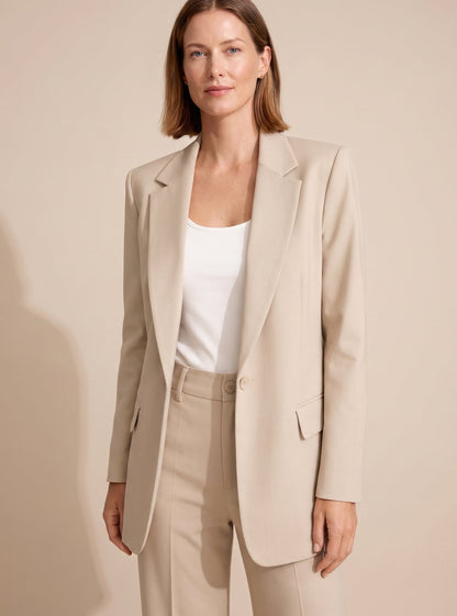 Lisbeth | Dame elegant blazer-sæt med svajbukser