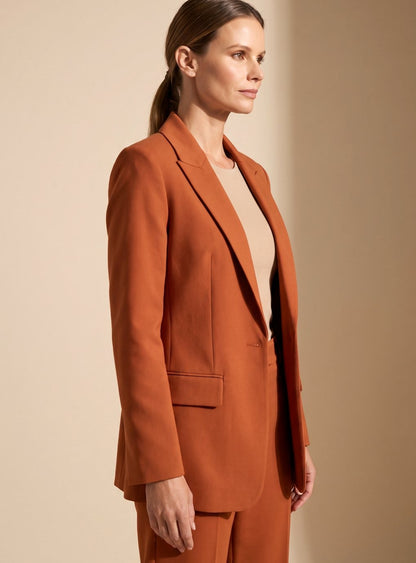 Lisbeth | Dame elegant blazer-sæt med svajbukser