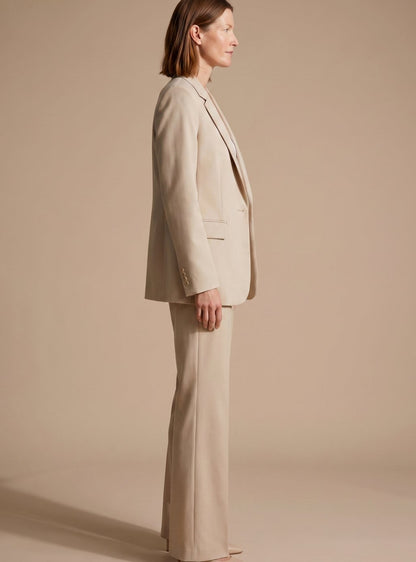 Lisbeth | Dame elegant blazer-sæt med svajbukser