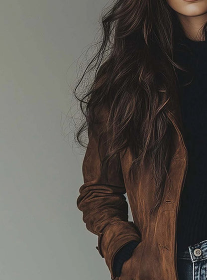Karin | Dame dobbeltradet vintage trenchcoat