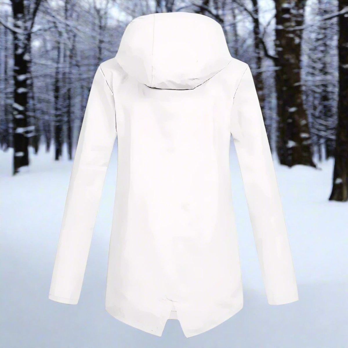 Amalie | Wasserdichte Damen-Regenjacke mit Kapuze und Reißverschluss