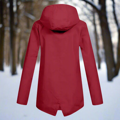 Amalie | Wasserdichte Damen-Regenjacke mit Kapuze und Reißverschluss