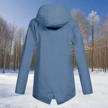 Amalie | Wasserdichte Damen-Regenjacke mit Kapuze und Reißverschluss