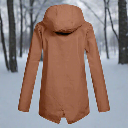 Amalie | Wasserdichte Damen-Regenjacke mit Kapuze und Reißverschluss