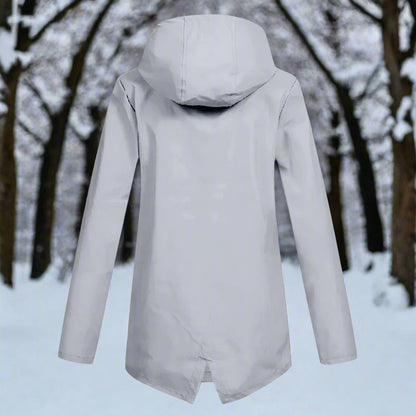 Amalie | Wasserdichte Damen-Regenjacke mit Kapuze und Reißverschluss