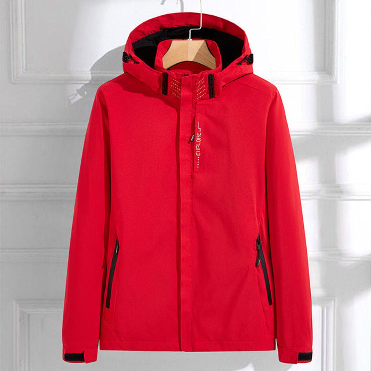 Caroline | Wasserdichte Damen-Regenjacke mit abnehmbarer Kapuze und Reißverschluss