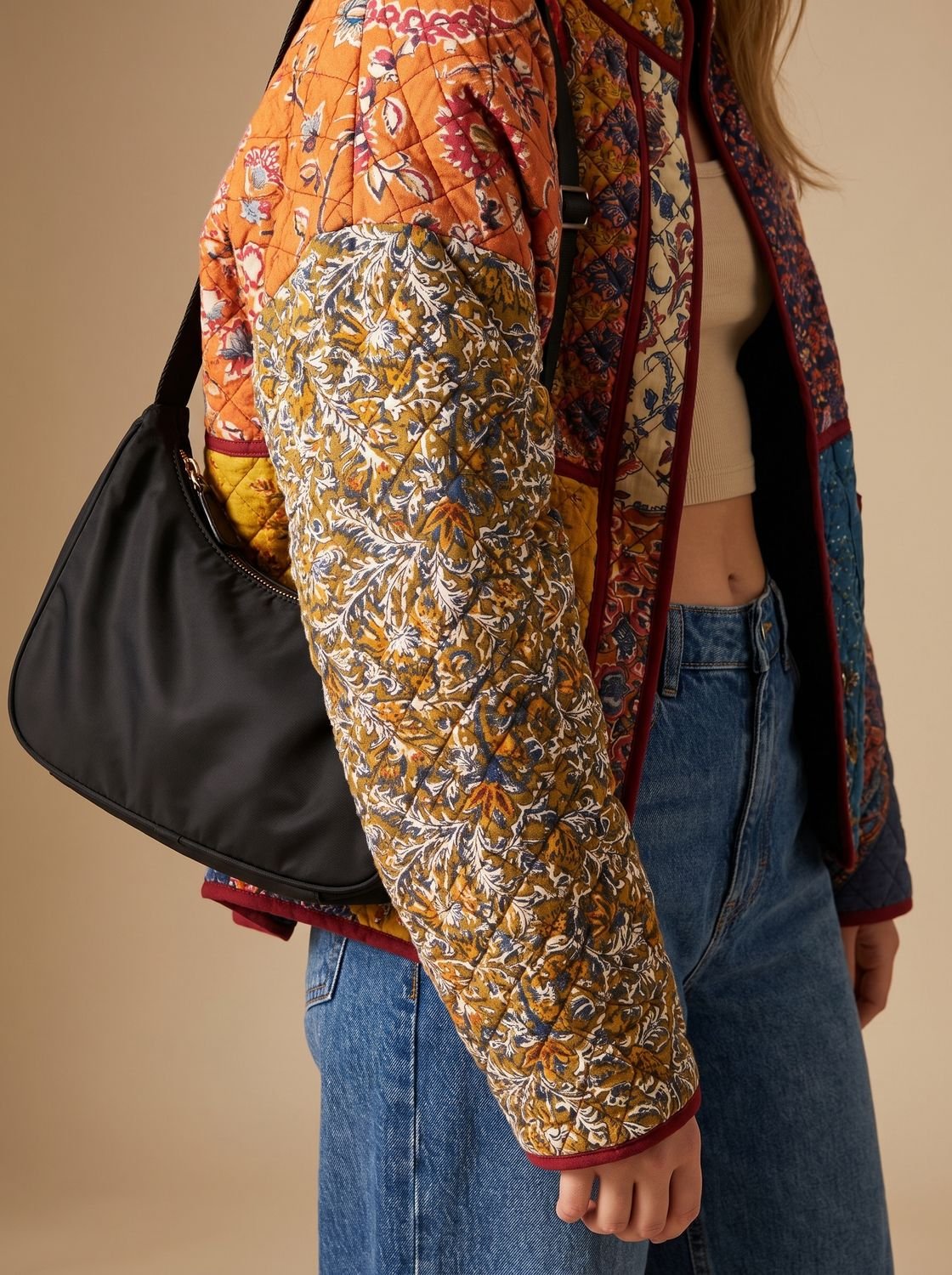 Mette | Damen-Steppjacke mit mehrfarbigem Design