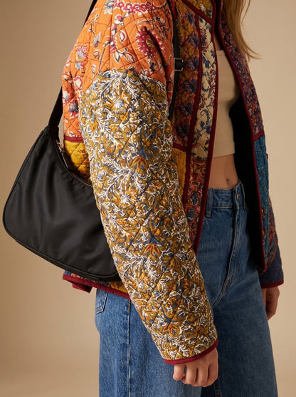 Mette | Damen-Steppjacke mit mehrfarbigem Design