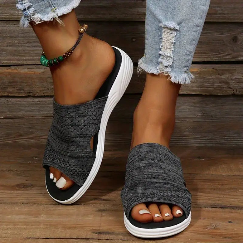 Charlotte | Dame ortopædiske slip-on sandaler med åben tå