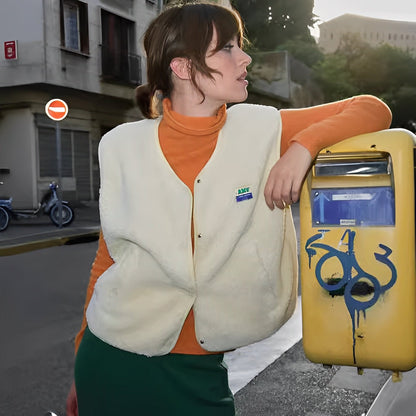 Gisela | Klassisk ærmeløs damevest med knapper | Moderigtig