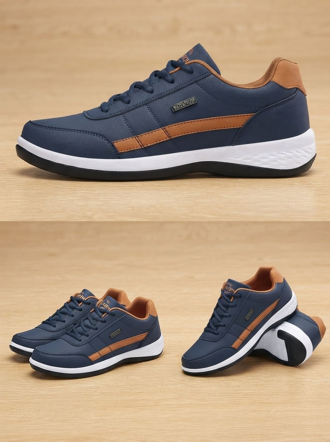 Jesper | Rutschfeste Schnürschuhe für Herren mit wasserdichtem Design und orthopädischer Unterstützung