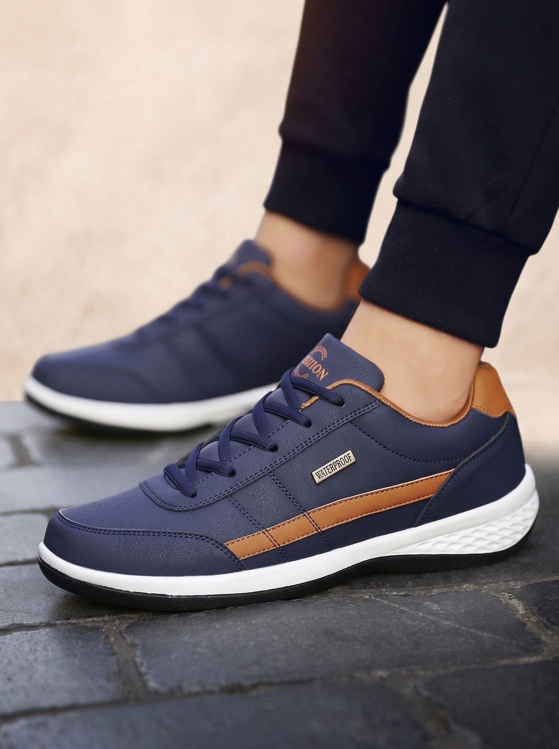 Jesper | Rutschfeste Schnürschuhe für Herren mit wasserdichtem Design und orthopädischer Unterstützung