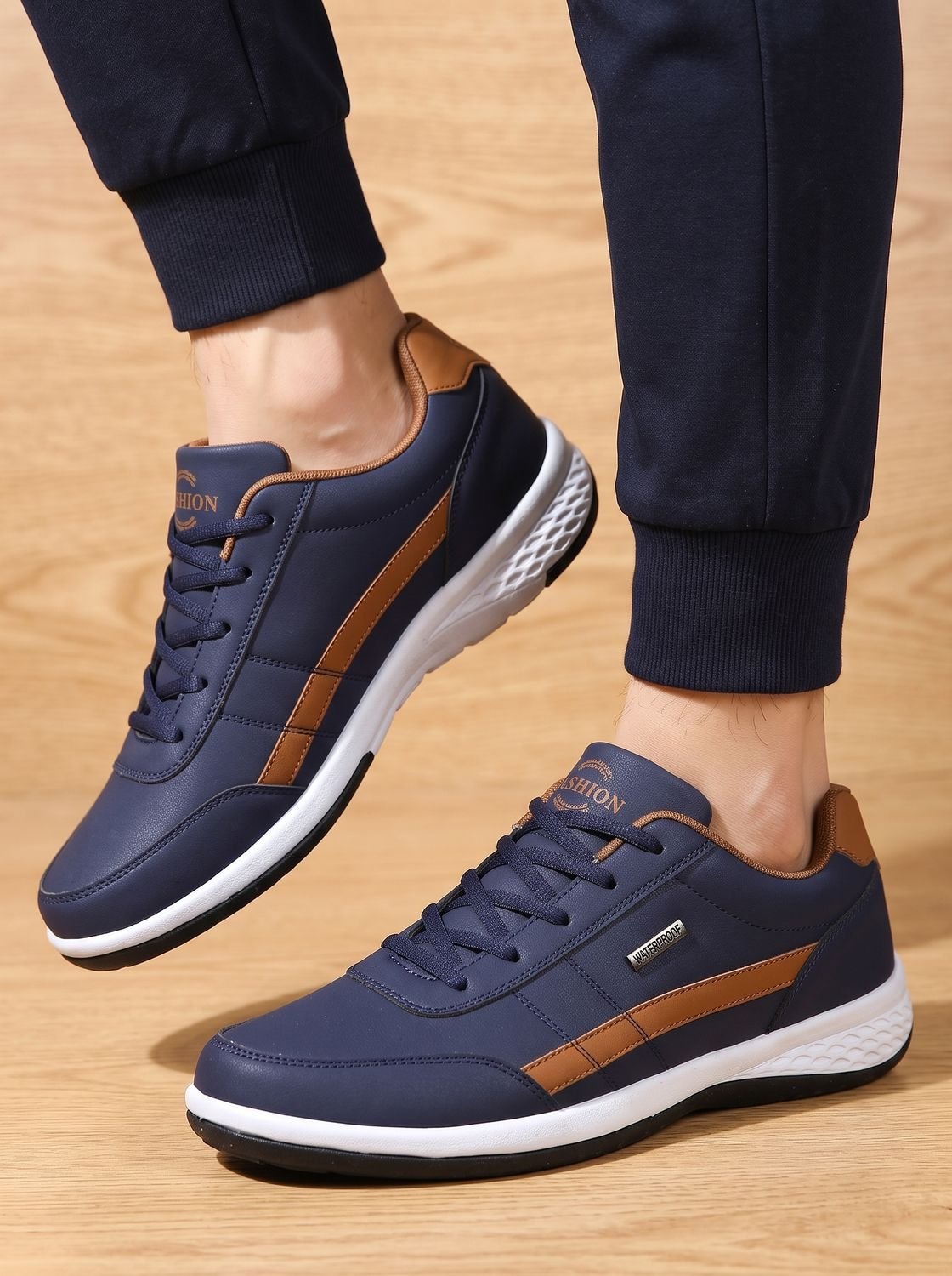 Jesper | Rutschfeste Schnürschuhe für Herren mit wasserdichtem Design und orthopädischer Unterstützung