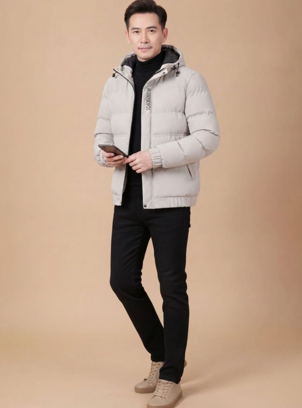 Morten | Gesteppte Herren-Winterjacke mit Kapuze und warmem Futter