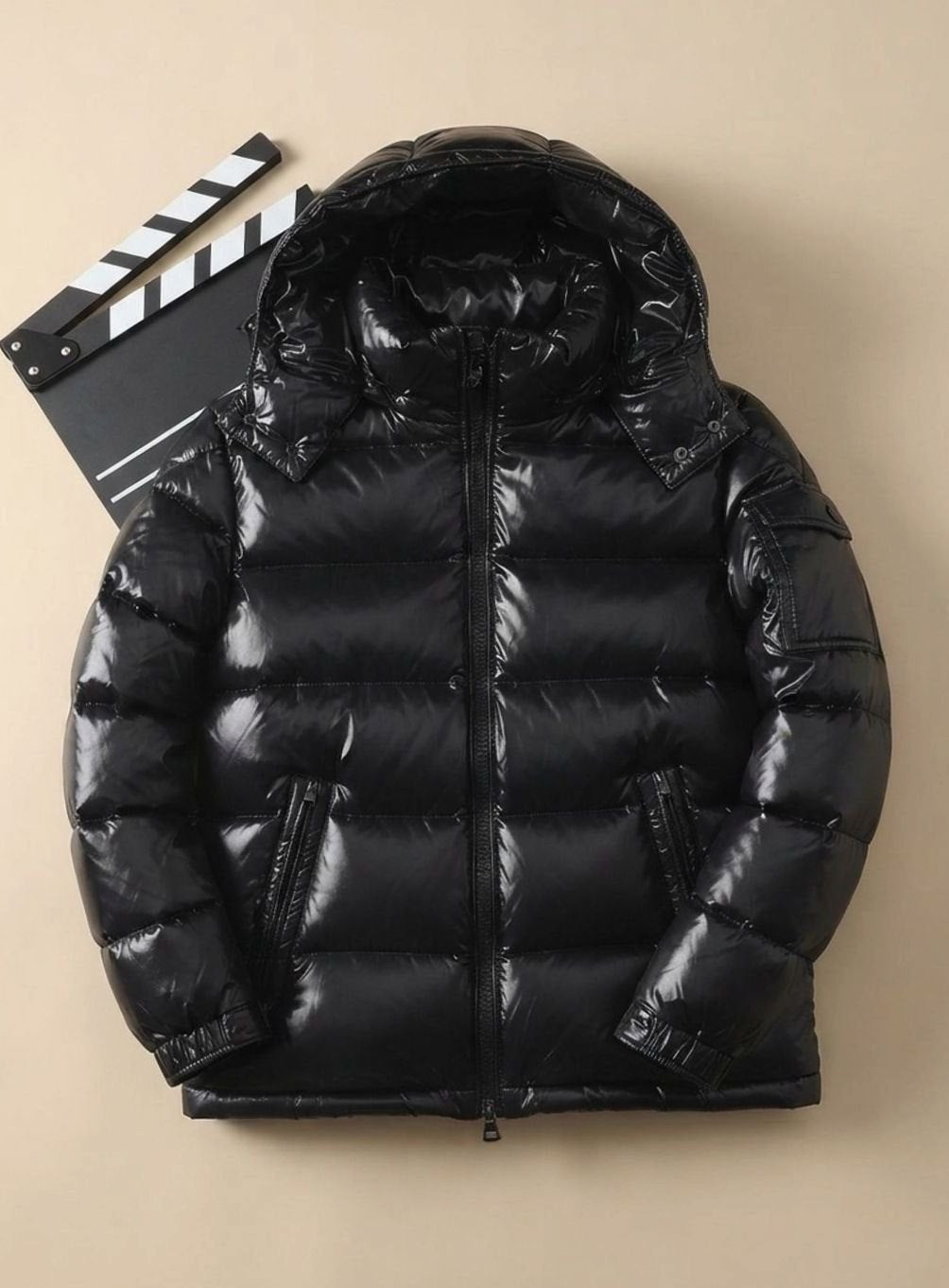 Søren | Glänzende gesteppte Herren-Winterjacke mit Entendaunen und winddichtem Design