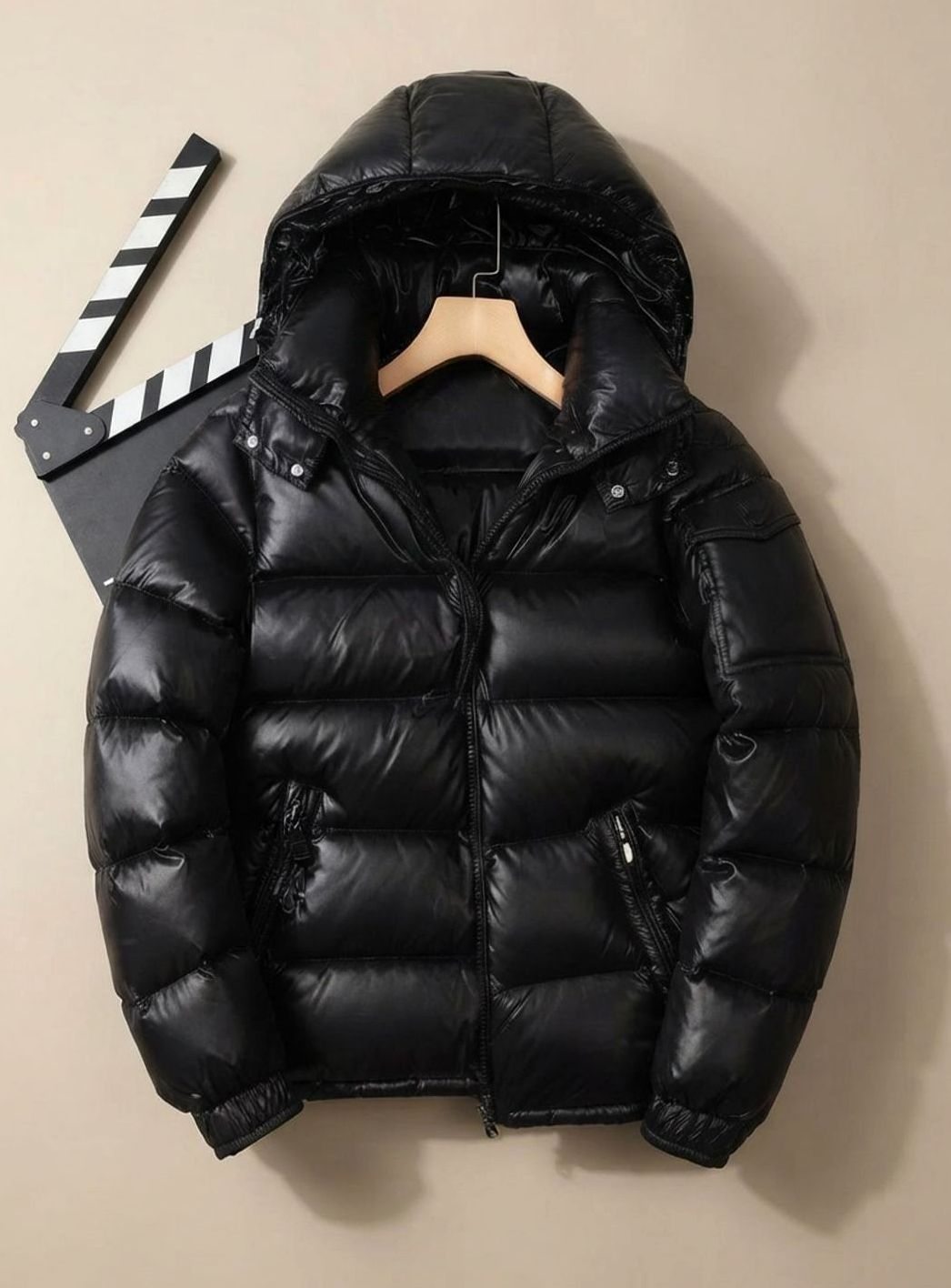 Søren | Glänzende gesteppte Herren-Winterjacke mit Entendaunen und winddichtem Design
