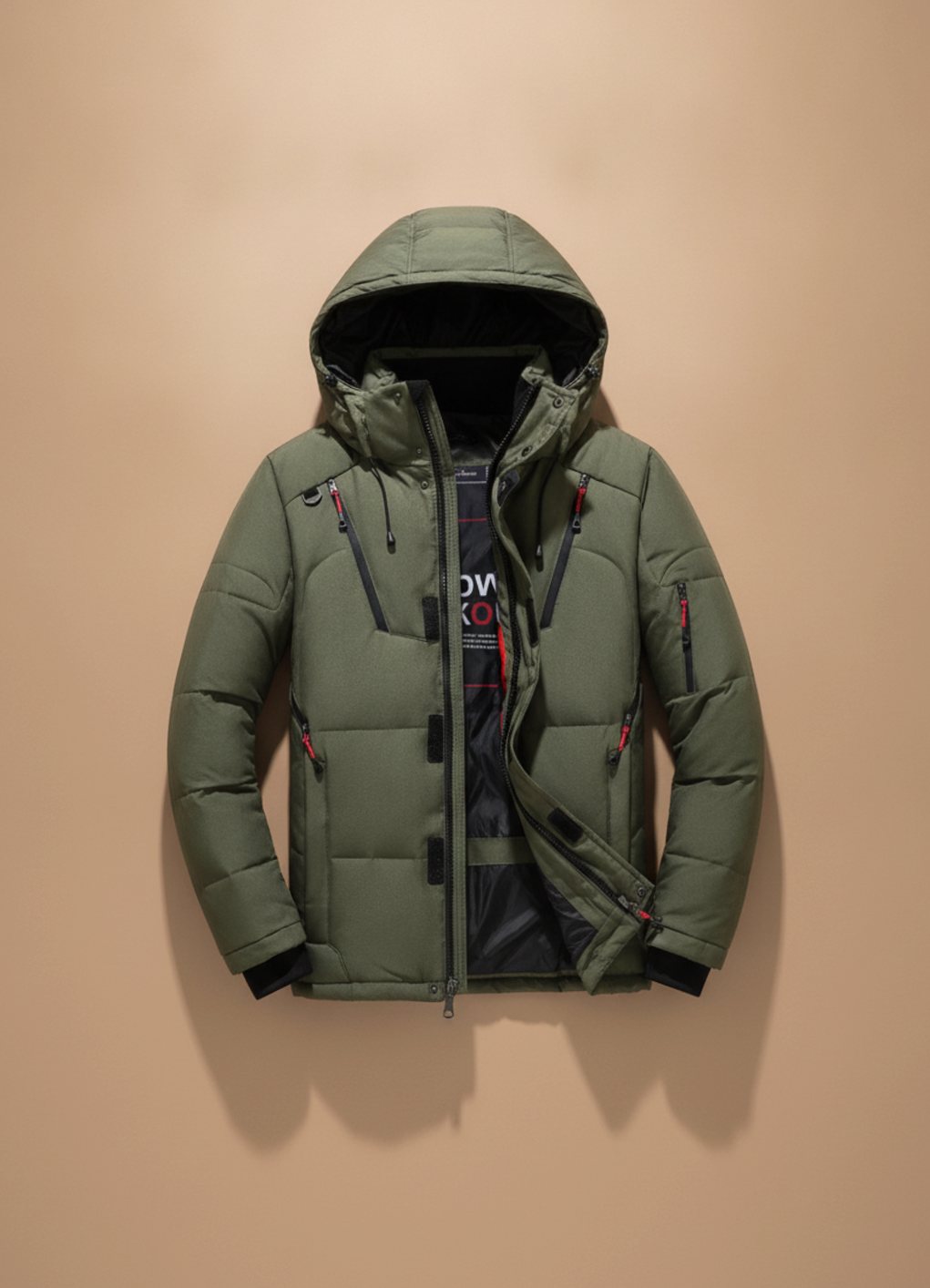 Henrik | Winterjacke für Herren mit Kapuze und warmem Futter
