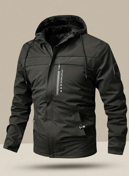 Lars | Warme wasserdichte Herren-Winterjacke mit Kapuze