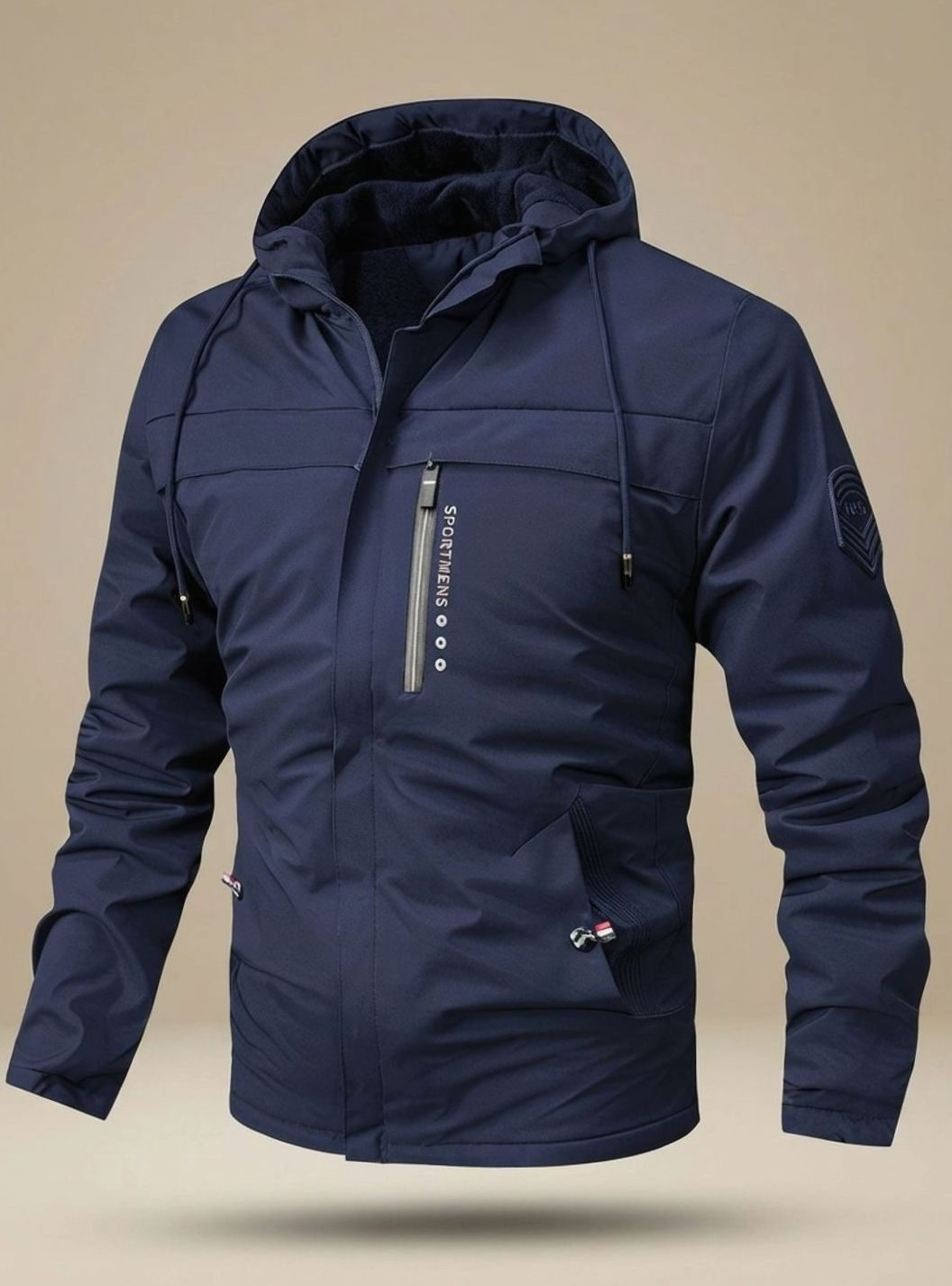 Lars | Warme wasserdichte Herren-Winterjacke mit Kapuze