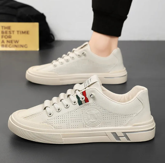 Mads | moderne lave herresneakers med snørebånd | Skridsikker