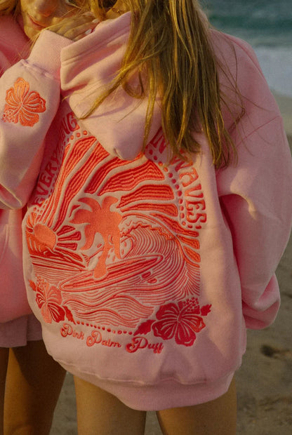 Caroline | Hoodie med rygprint og let afslappet pasform