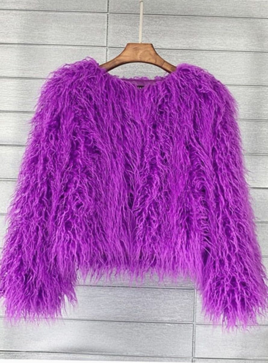 Emma | Kurze, flauschige Kunstpelzjacke für Damen mit weichem Teddy-Design für den Winter