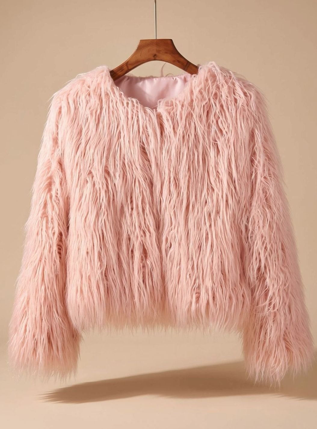 Emma | Kurze, flauschige Kunstpelzjacke für Damen mit weichem Teddy-Design für den Winter