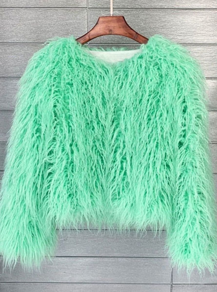 Emma | Kurze, flauschige Kunstpelzjacke für Damen mit weichem Teddy-Design für den Winter