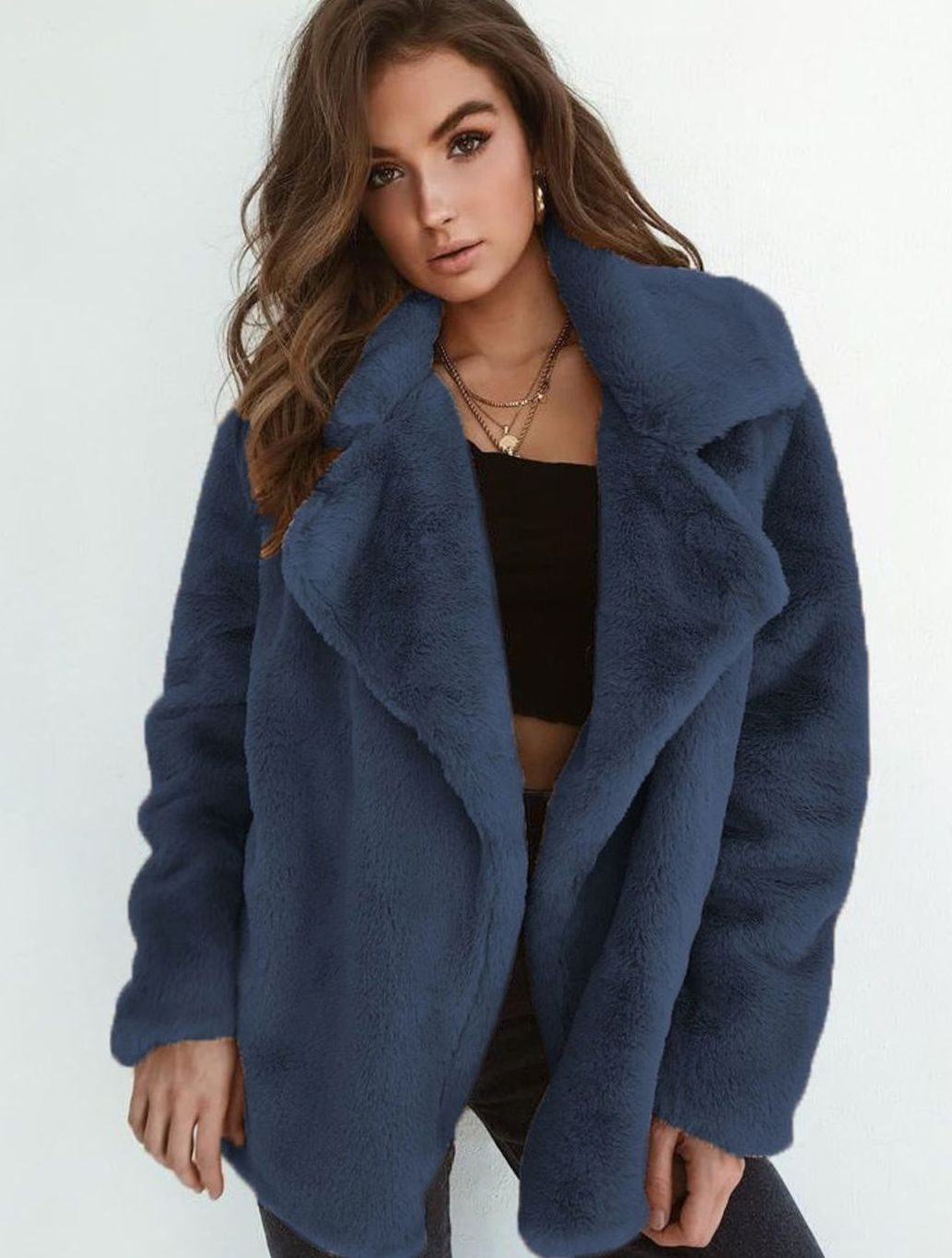 Karla | Lässiger Oversize-Kurzmantel für Damen aus Kunstfell in Teddy-Optik