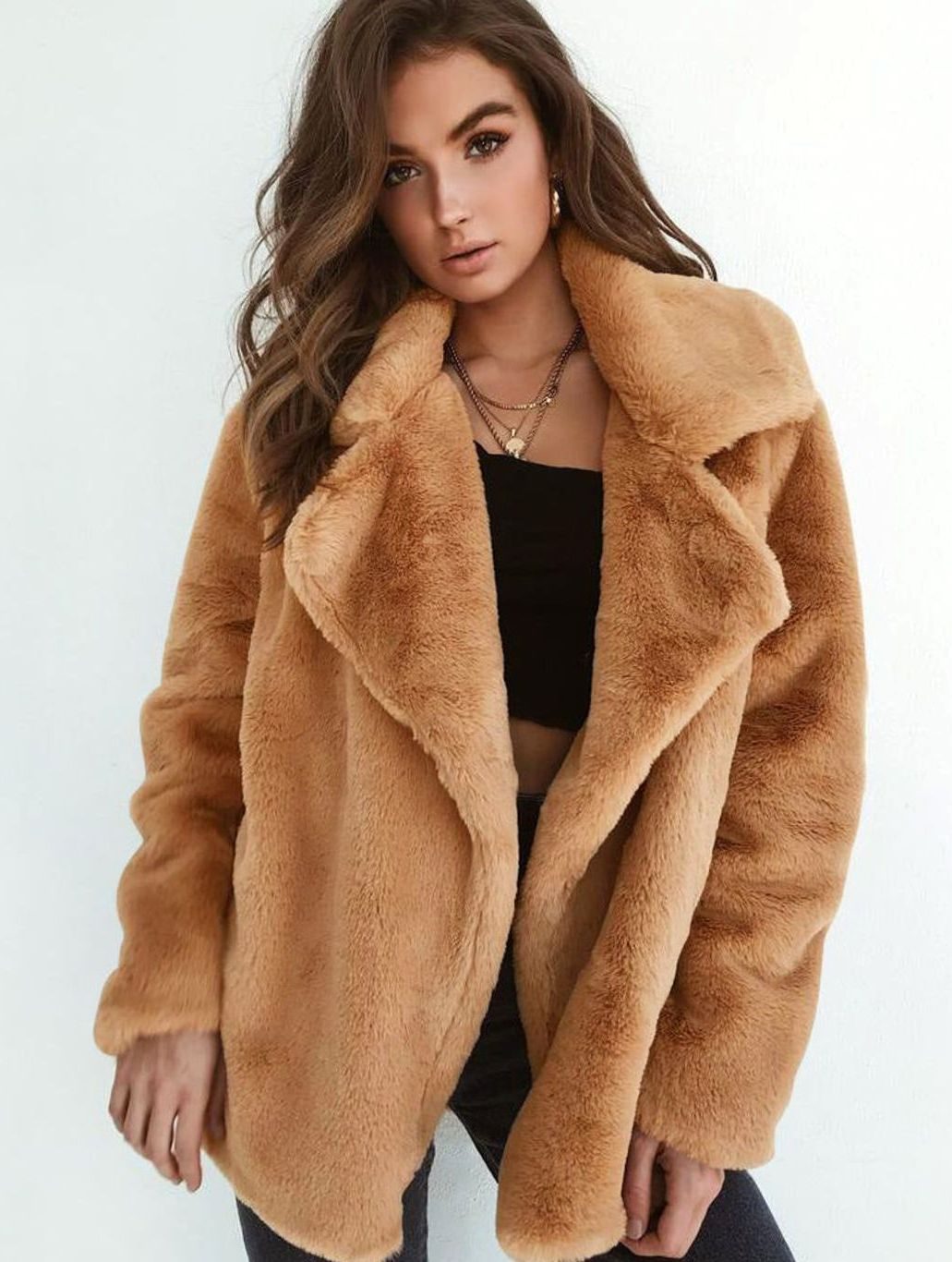 Karla | Lässiger Oversize-Kurzmantel für Damen aus Kunstfell in Teddy-Optik