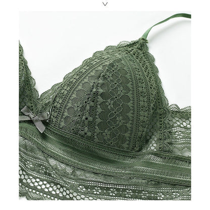 Amina | Blonde bralette med åben ryg og tynde stropper