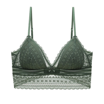 Amina | Blonde bralette med åben ryg og tynde stropper