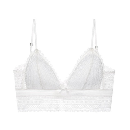 Amina | Blonde bralette med åben ryg og tynde stropper