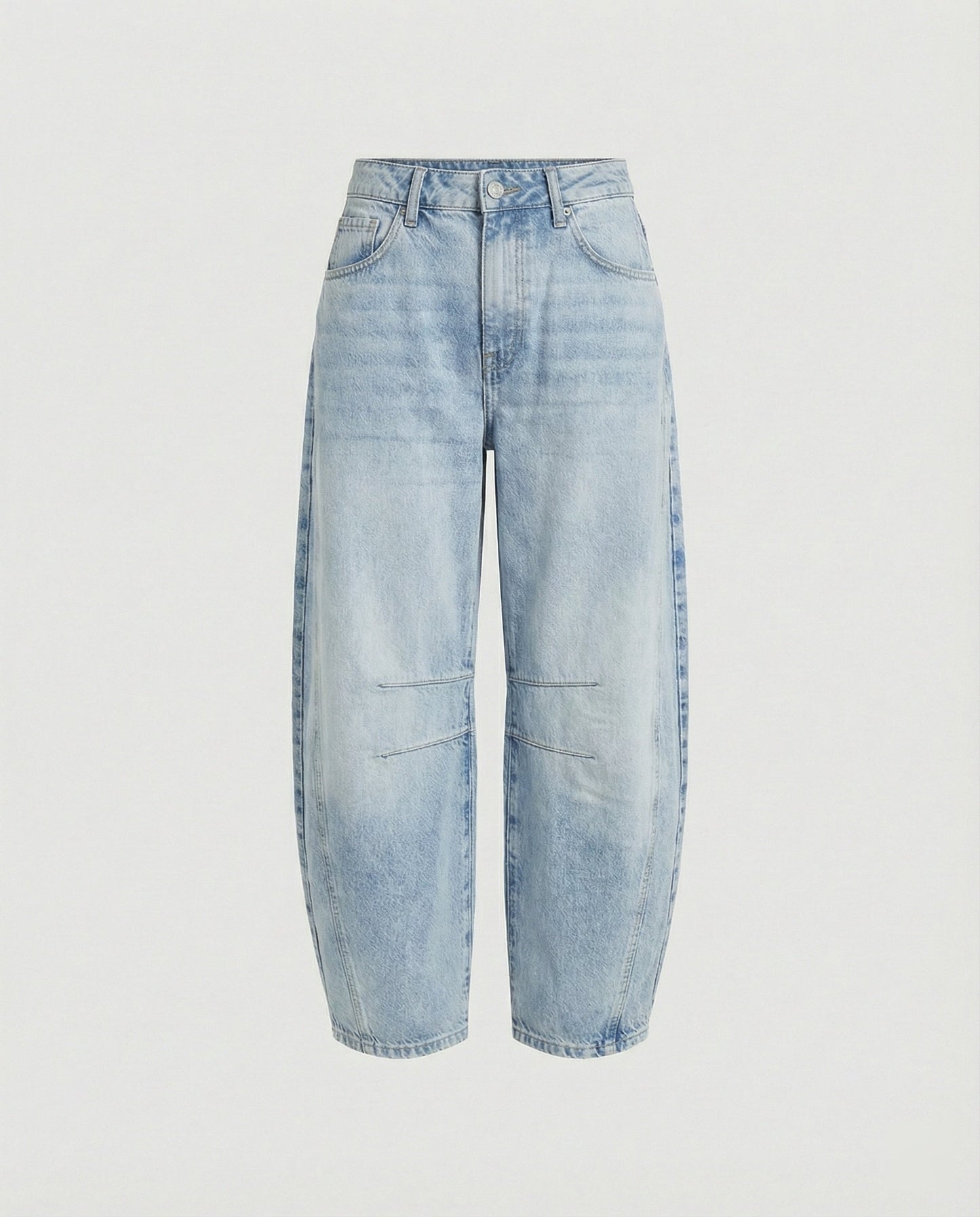 Hedda | Dame jeans med mid rise og barrel pasform samt løs silhuet