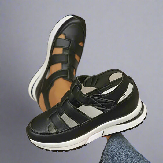 Aria | Platformsandaler til dame med cutout-design | Åndbar