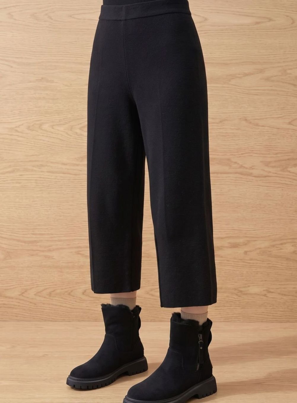 Rita | Warme Winterstiefel für Damen aus Wildleder mit Pelzfutter und Reißverschluss